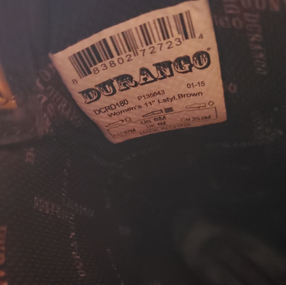 Durango cowboy boots 6.5